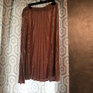 Long pleated skirt